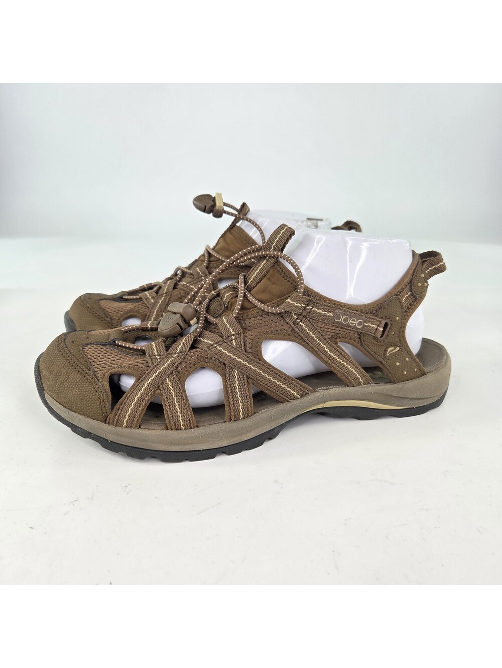 Abeo Delta H2O sport sandals US 9 Womens Brown Closed-Toe Fisherman Shoes